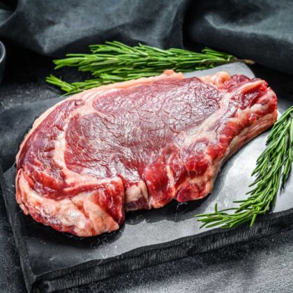 Ribeye Steaks - Bone In (6 - 20oz Steaks) Black Angus, High Choice