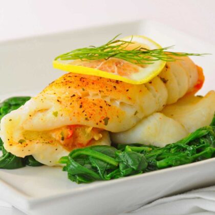 Sole Stuffed with Scallops and Crab (16 - 5oz Sole)